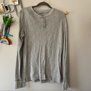 Arizona Jeans Long Sleeve Waffle Henley T-shirt